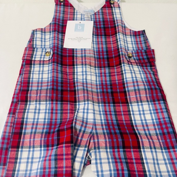 Bella Bliss Boys Bundle of (3) Plaid Overalls & 2 Corduroy Pants Size 2 Cotton - Picture 8 of 11